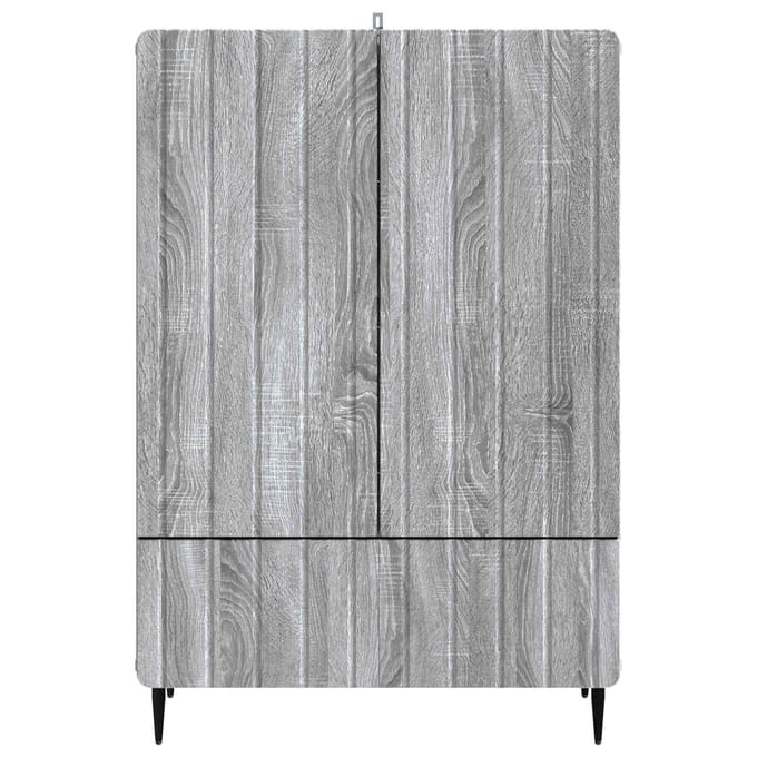 vidaXL - Dressoir - Grijs - sonoma - 66 - x - 34,5 - x - 97 - cm - Bewerkt - hout