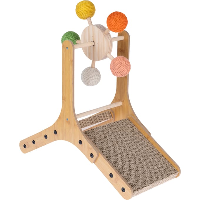Modern Living Hage kattenkrabber met ballen 56x24x57cm