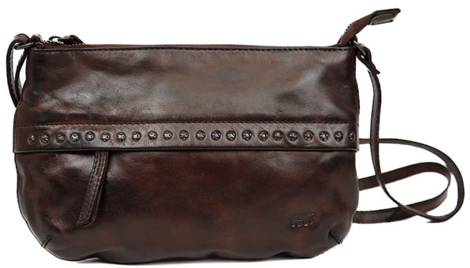 Bear Design Gabi Leren Schoudertas met Studs - Bruin