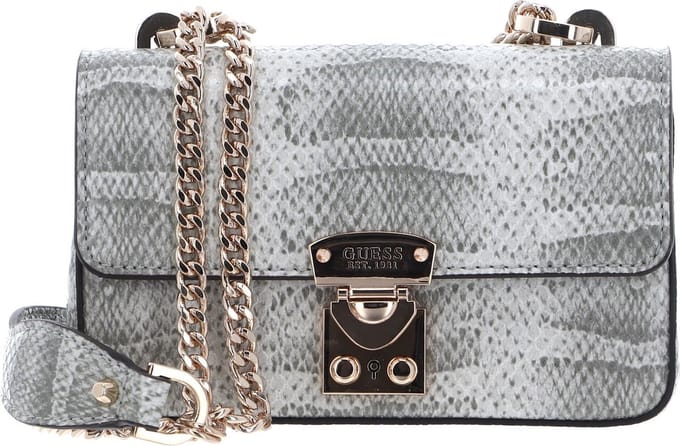 GUESS Schoudertas Eliette Mini Convertible XBody Flap Natural Lichtgrijs