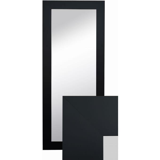 BD ART - Rechthoekige Spiegel - 50x120 cm - Zwart - MDF Lijst
