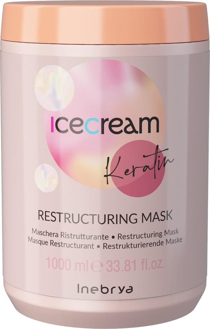 Inebrya icecream keratine masker met keratine 1000ml