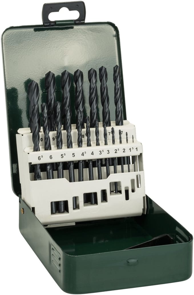 Bosch Metal drill bit set HSS-R DIN 338 19 pieces