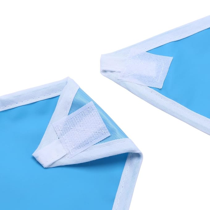 Bavoir imperméable pour repas pour adulte et aîné (Bleu ciel) 45*65cm multicolore