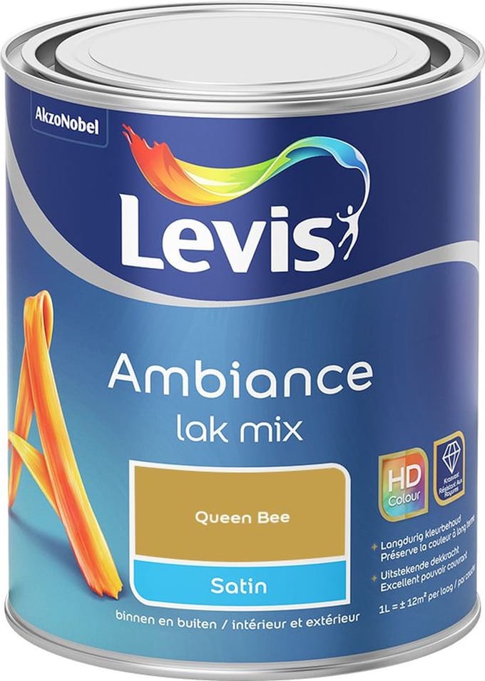 Levis - Ambiance Lak Satin Mix - Queen Bee - Mengverf - 1 L