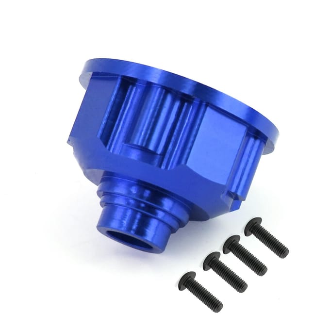 Boîtier différentiel en métal 8681X pour e-revo VXL 1/10, pièces de mise à niveau de voiture télécommandée bleu