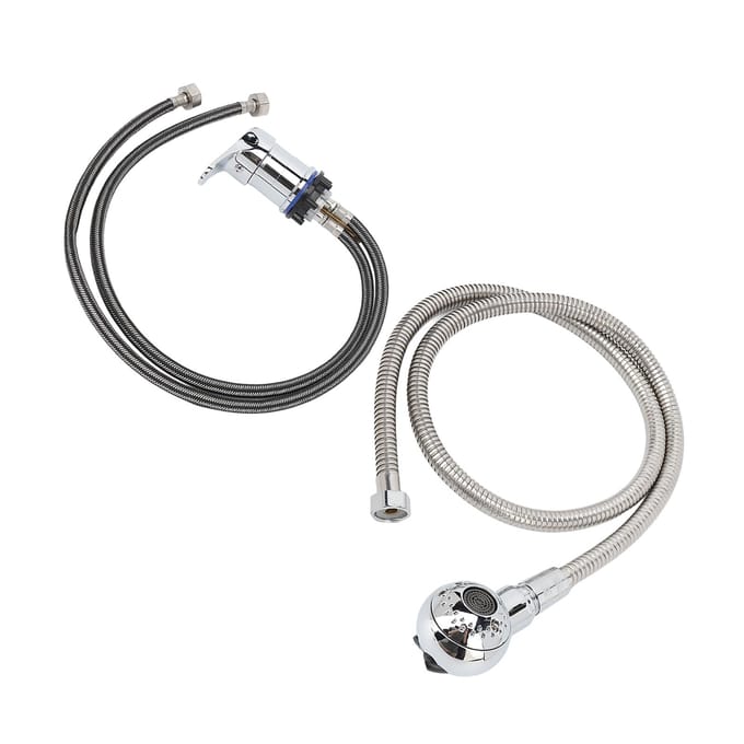 Douchesproeier Kit Legering Kraan Koperen Waterleiding Drukverhogende Douchekop Slang Set voor Shampoo gray