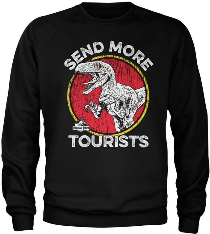 Jurassic Park - Send More Tourists-sweatshirt, zwart