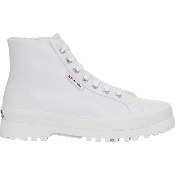 Superga Dames/Dames 2341 Alpina Vegan Leren Trainers (Ijs Wit)