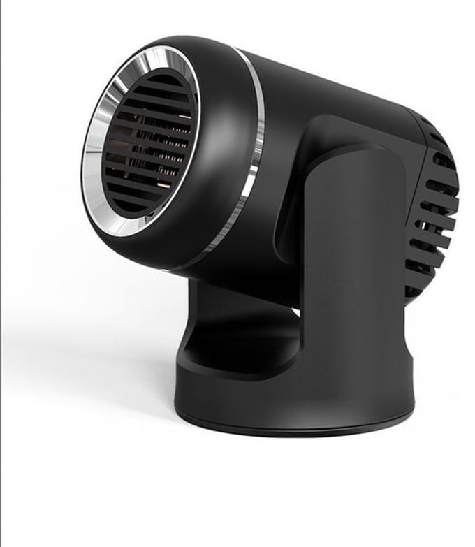 Krachtige draagbare autoverwarming voor de winter - zwart