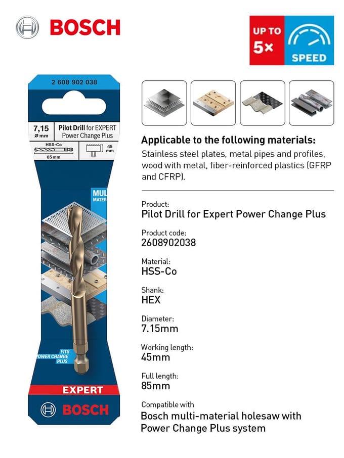 Bosch Accessories 2608902038 2608902038 Centreerboor 1 stuk(s)