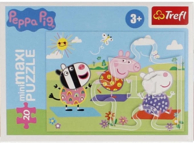 Puzzel 20 miniMaxi zorgeloze dag Peppy 1 TREFL - Puzzel 20 elementen