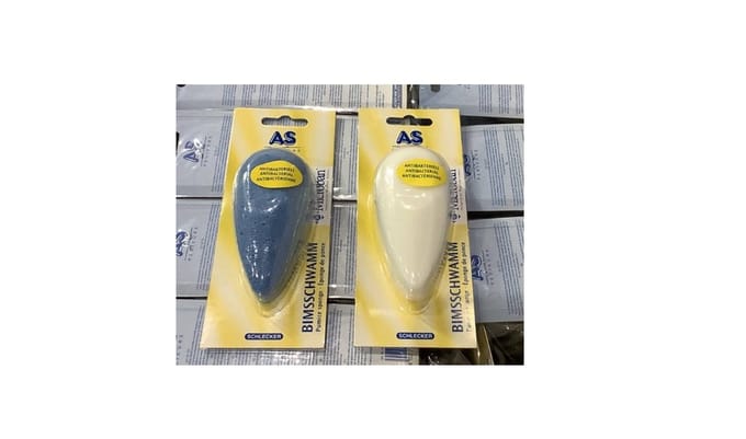 Pedicure puimsteen - harde spons met antibacteriële werking - 3 stuks