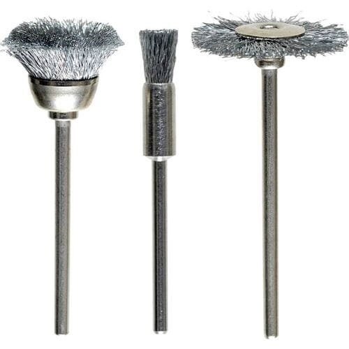 kwb Draadborstelset, 3-delig, HSS staaldraad, gegolfd 518000 3 stuk(s)