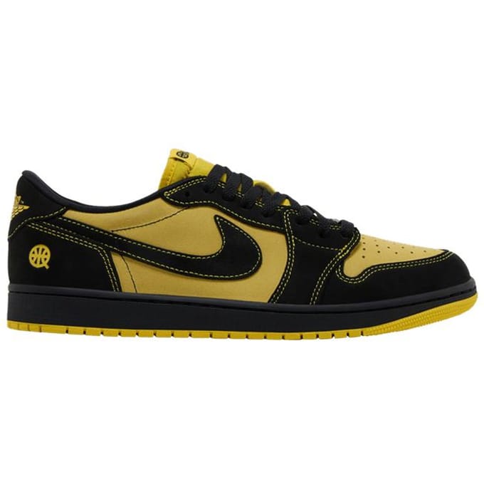 Jordan 1 Retro Low OG Quai 54 Zwart Tour Geel Rood 40.5 black