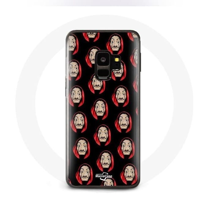 Case voor Samsung S9 plus La Casa De Papel gezichtsmaskers