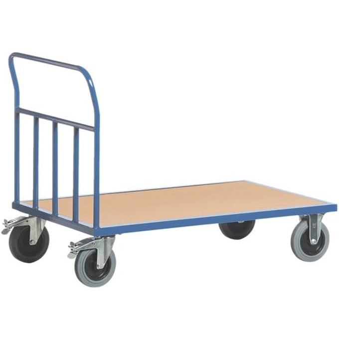 Buis-duwbeugelwagen 85x50 cm houten laadvlak