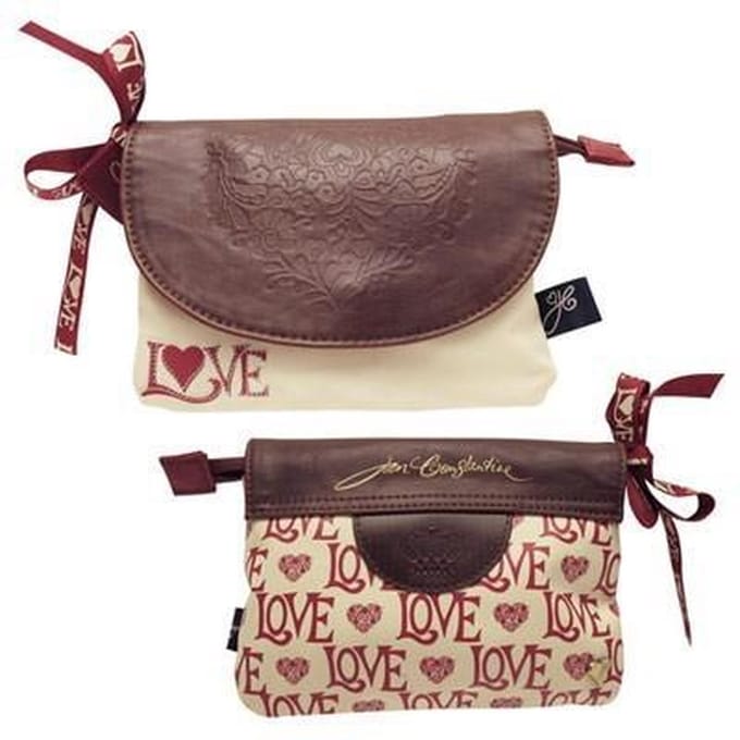 Disaster Jan Constantine - Make-Up Etui - Beige/Rood