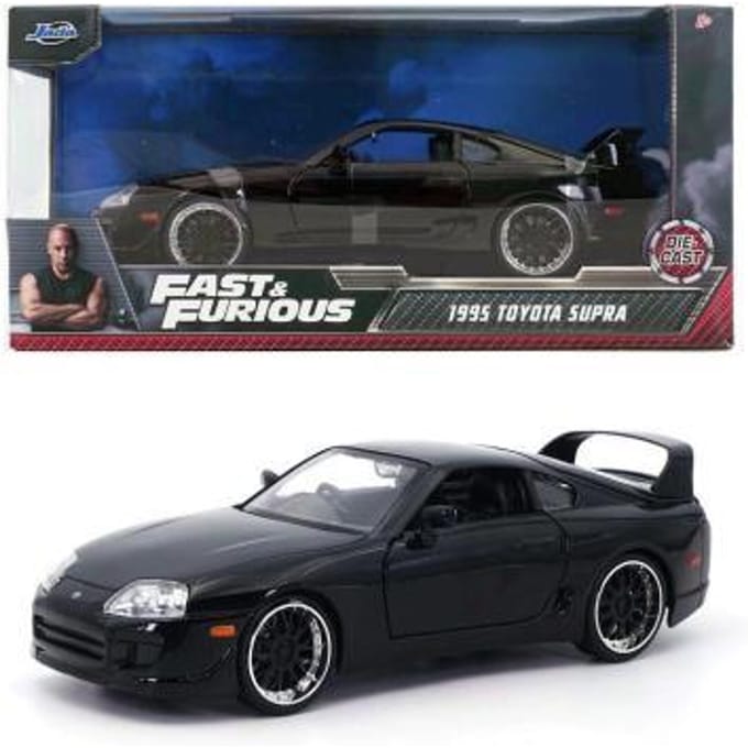 Fast & Furious 1:24 1995 Toyota Supra Auto's op schaal Miniatuur auto's