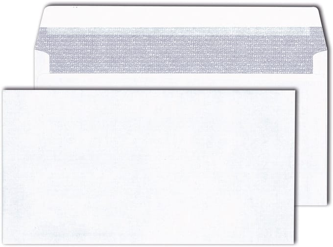 MAILmedia envelop 125 x 235 mm, wit, z. venster, zelfkl., 500 st