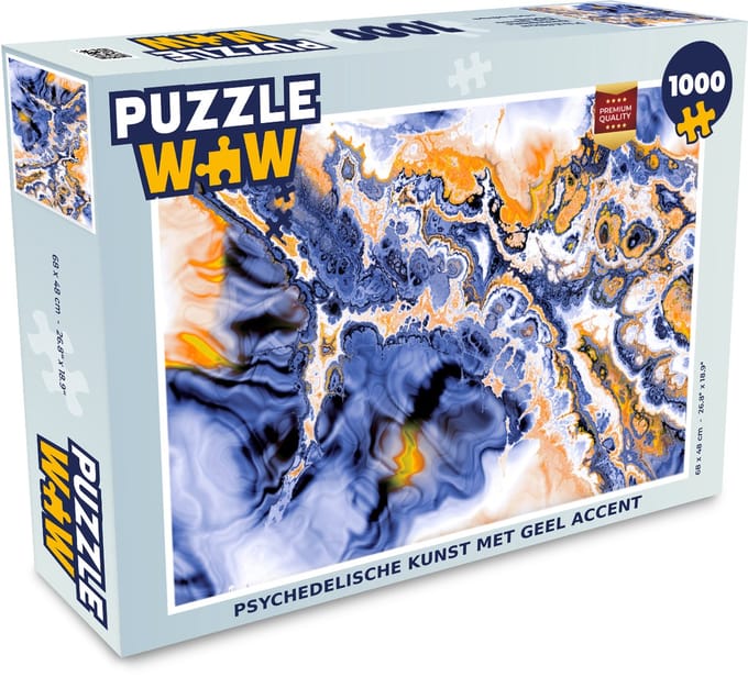 Puzzel Kunst - Vormen - Psychedelisch - Legpuzzel - Puzzel 1000 stukjes volwassenen