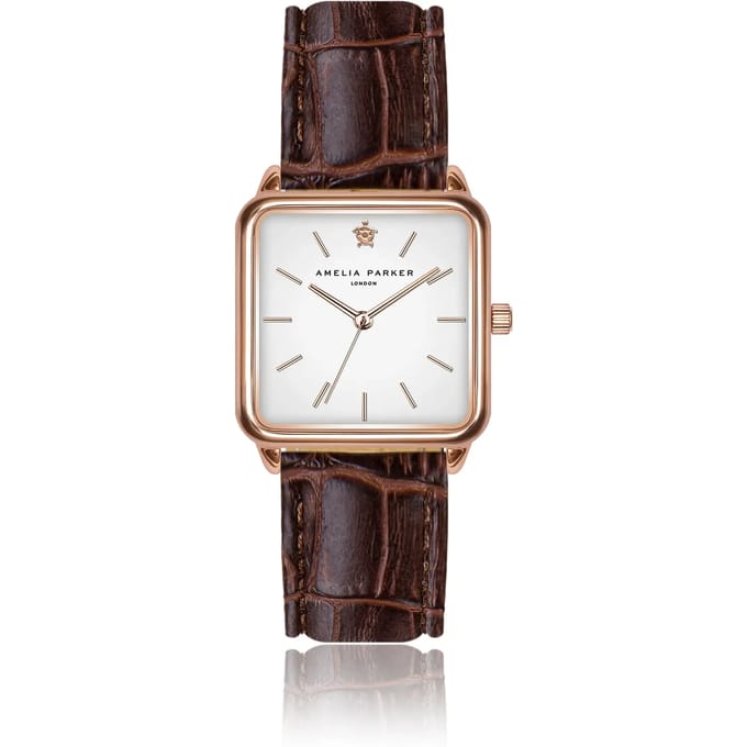 Dameshorloge Amelia Parker Bay Brown Croco