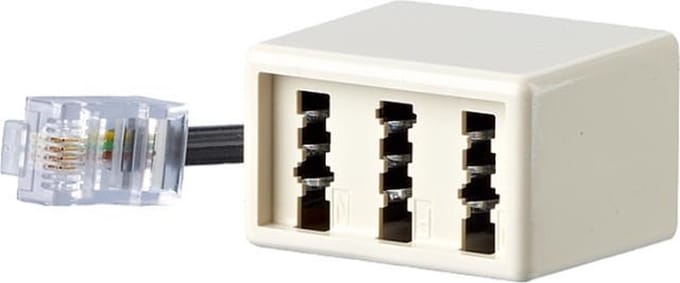 BTR NETCOM 130450440101-E telefoon splitter Wit