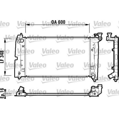 Radiator, motorkoeling VALEO 734199