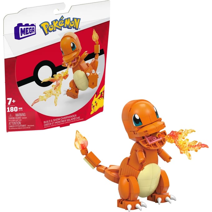 Bouwpakketten - salamèche Mattel Pokémon Mega Construx Wonder Builders