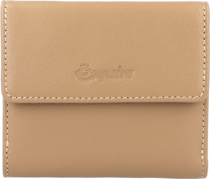 Esquire Leren Portemonnee Peru Lady Wallet Taupe Beige