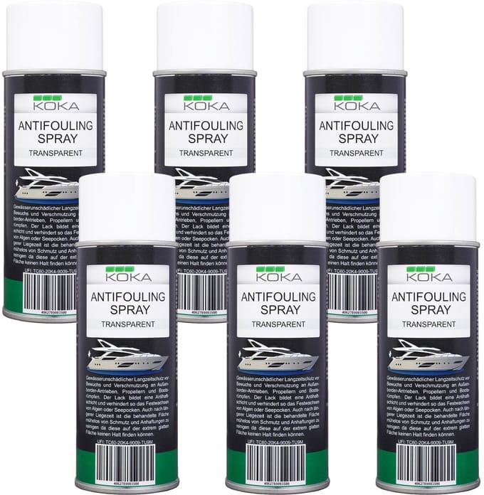 6x antifouling spray transparant