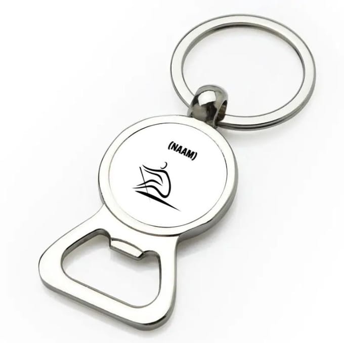 Akyol - roeien met eigen naam flesopener - Sport - roeiers - sport - 9 bij 3 cm