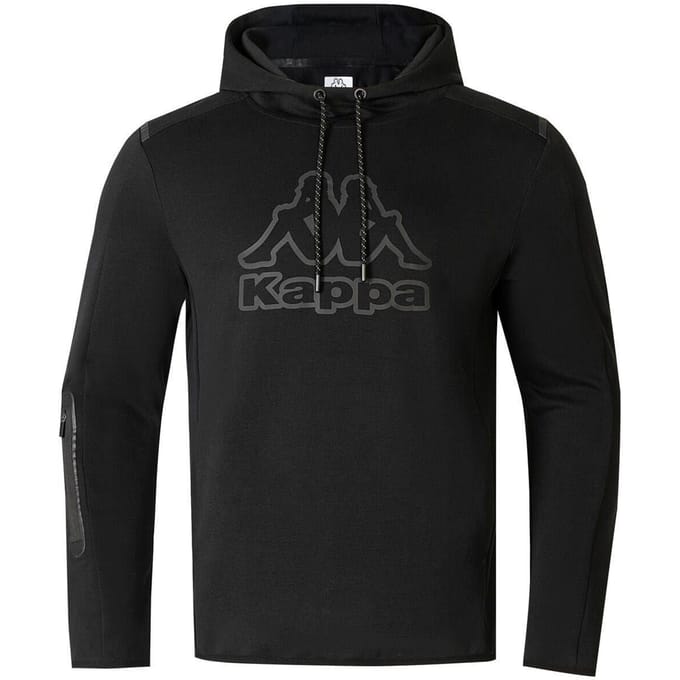 Kappa Heren Pullover Hoodie Katoenmix (Zwart)