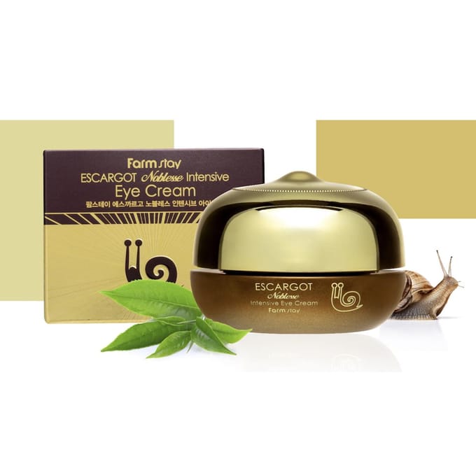 FARM STAY Escargot Noblesse Intensieve Oogcrème 50ml (3 Opties) 1pcs beige