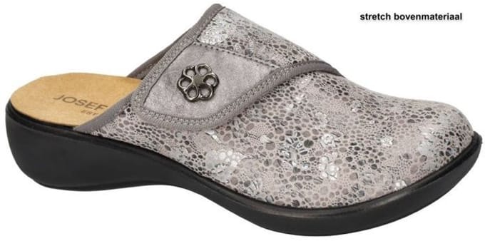 Josef Seibel -Dames - grijs - slippers & muiltjes - maat 35