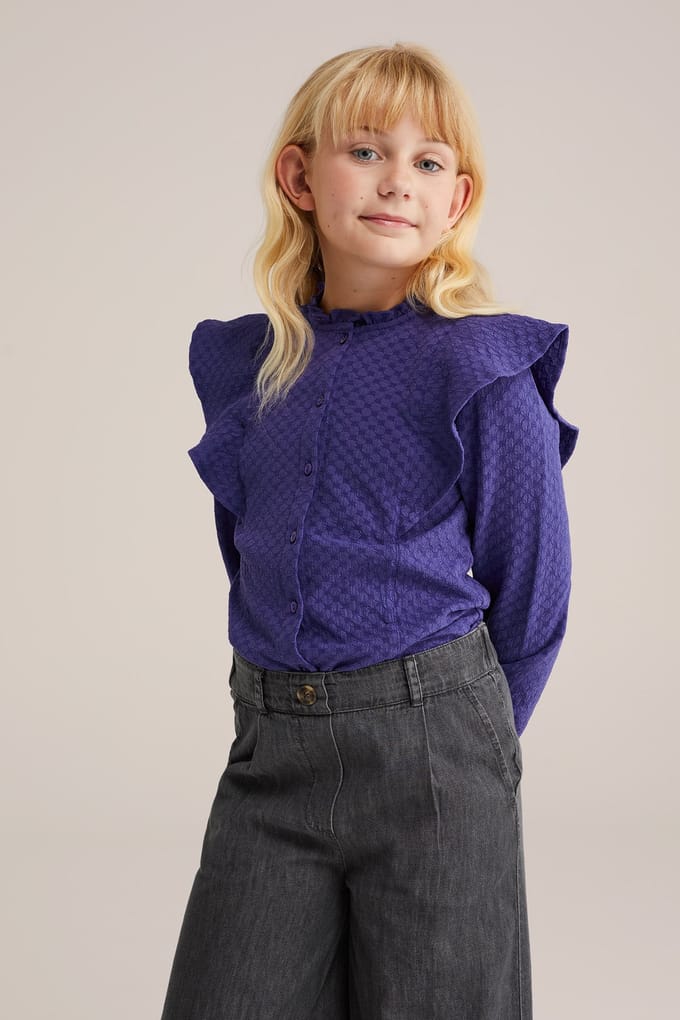 We Fashion Blouse Purple Maat: 146/152 | Overhemden Outlet | kids | Paars