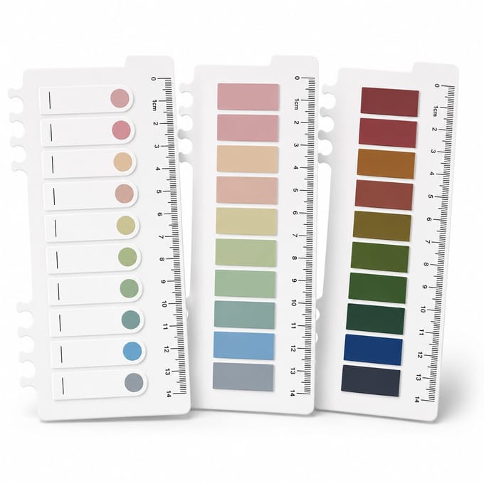BOTC Sticky notes - 600 stuks Index tabs - Memoblok - Zelfklevend - 30 Kleuren