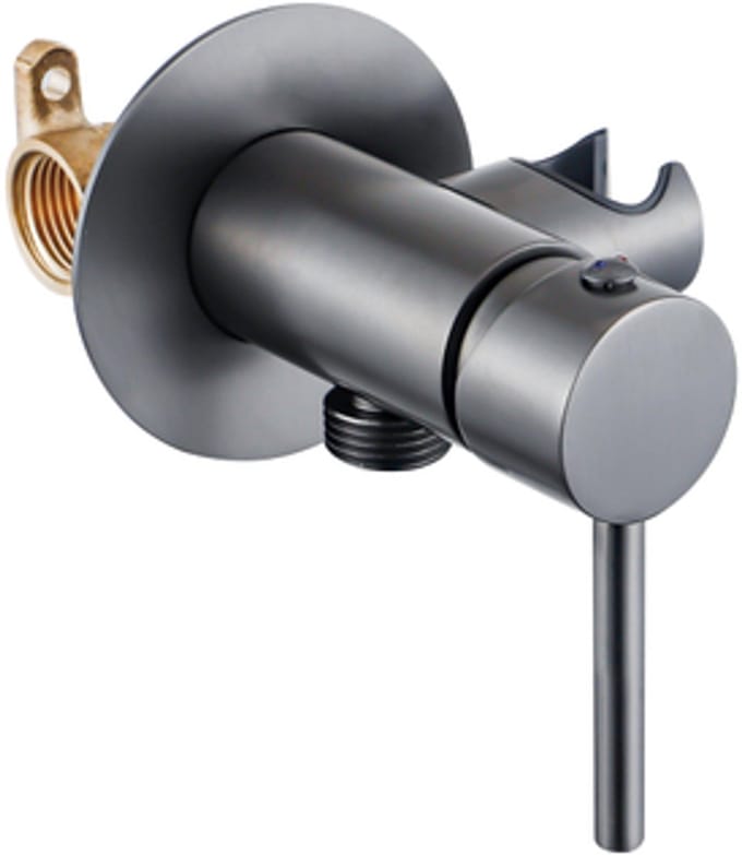 FugaFlow Eccelente Acces Mengkraan Bidet - met handdouchehouder - gunmetal