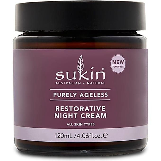 Sukin, Purely Ageless, Restorative Night Cream, 4.06 fl oz (120 ml) gray