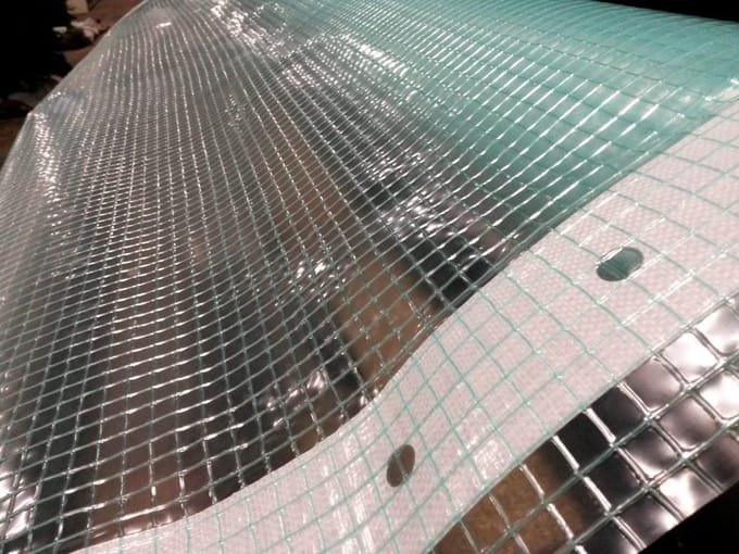Warentuin mix - Gewapend groen plastic folie 2m breed prijs is per...