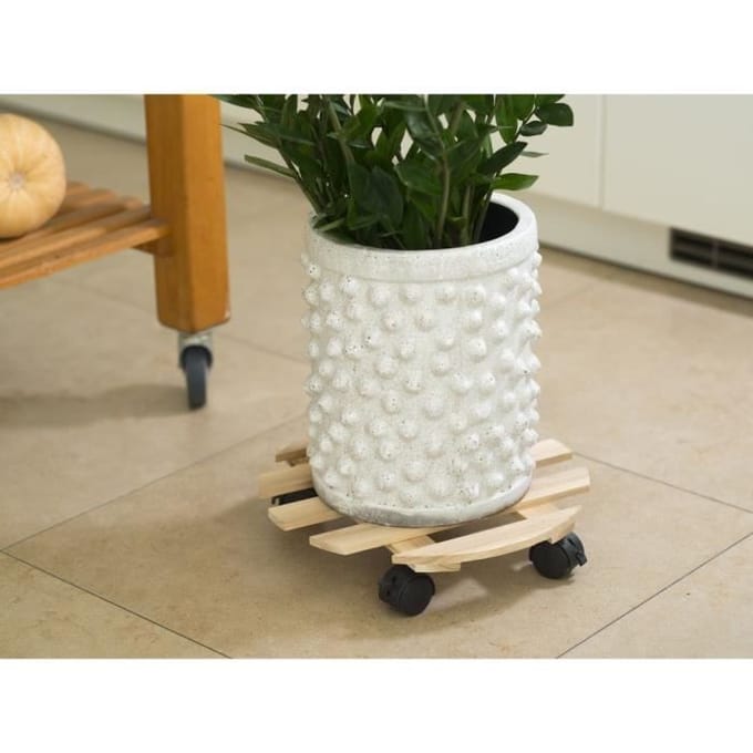NATURE Rolplateau voor planten - Spar - H7,4 x Ø35 cm geel
