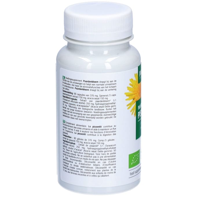 Purasana Single Plants Powders Paardenbloem Extract Bio 90 capsules