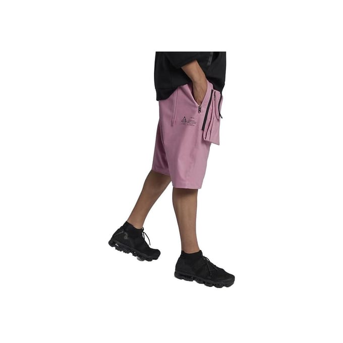 Nike Lab ACG Functionele Knoopsluiting Effen Kleur Cargo Shorts Heren Shorts Lila 923949-678 S gray