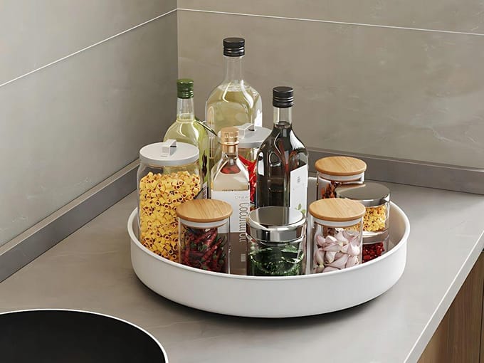 Draaiplateau Organizer 25cm - Keuken & Badkamer - Wit
