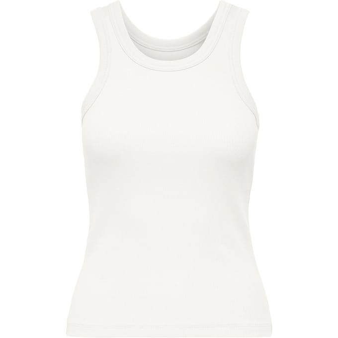 slim fit tanktop van mix van biologisch katoen model 'VAL'