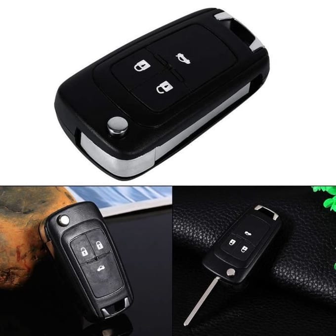 3 Boutons Clé Télécommande Coque pour Vauxhall Opel Zafira Astra Insignia Holden gray