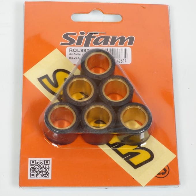 sifam variatorrol voor scooter piaggio 250 x9 evolution 2004 tot 2006 20,5x17 11grs nieuw