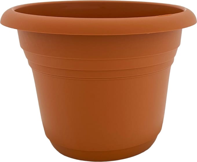 Bloempot Ø20 x H15 cm - Terracotta - Kunststof - 10 Stuks