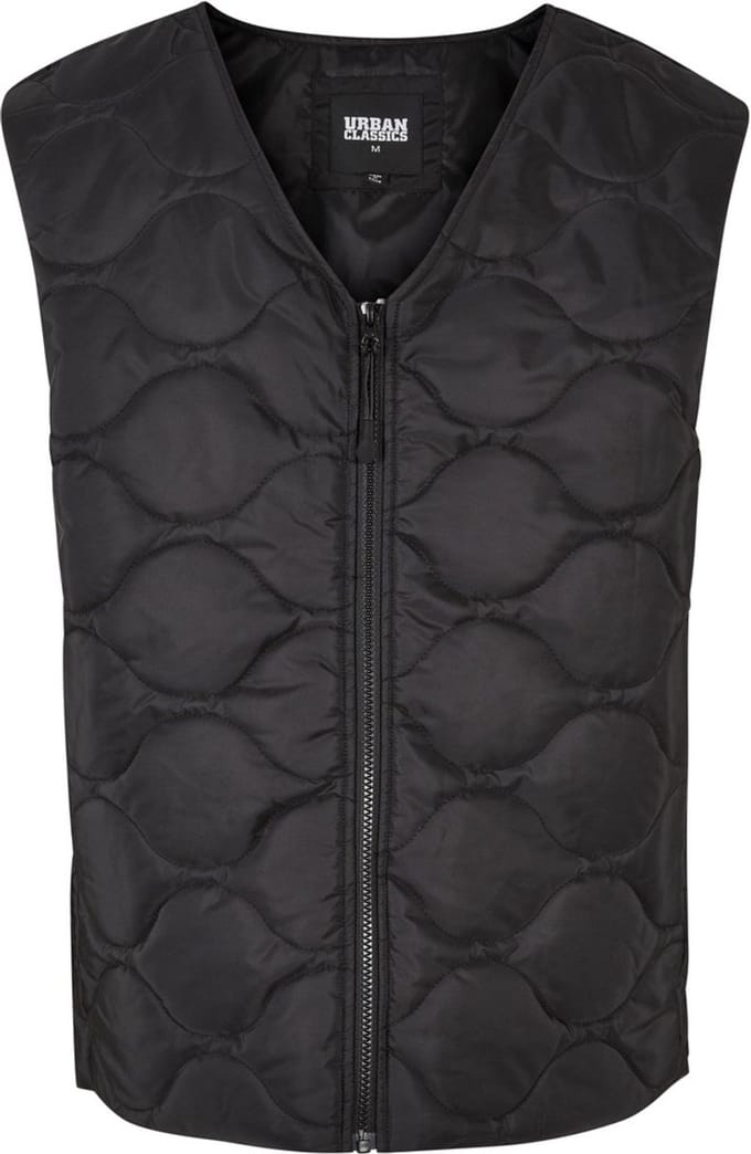 Urban Classics - Zipped Gilet Mouwloos jacket - M - Zwart