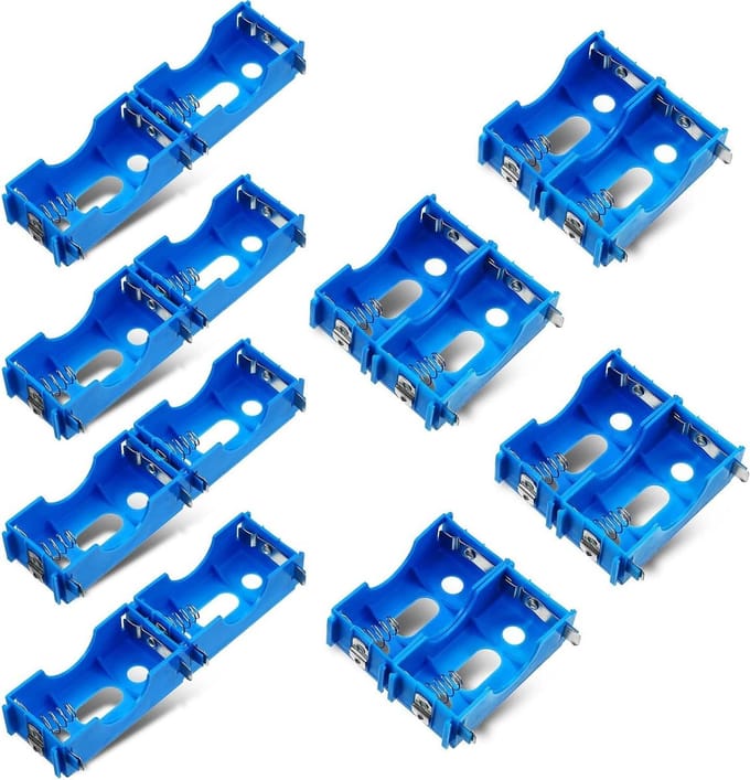 Batterij Houders - D Cel - Experimenten Uitvoeren - Serie of Parallel - 16 Stuks - Blauw